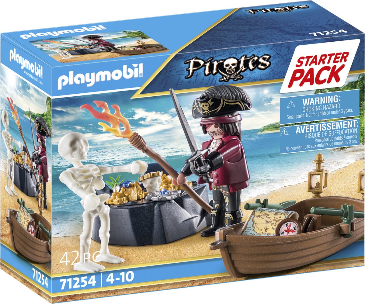 PLAYMOBIL 71254 Starterpack piraat m/ roeiboot