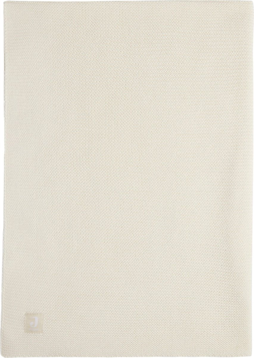 JOLLEIN Deken wieg - 75x100cm - basic knit ivoor