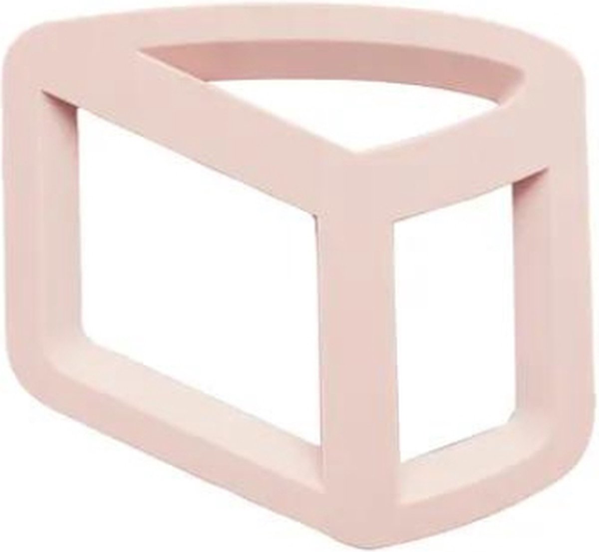 POINT VIRGULE - Panonderzetter 3D halve cilinder 15.7x14.6cm - roze silicone