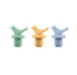 DOTZ - Flessenstop silicone - ass. blauw / oranje/ groen    (prijs per stuk) 1=60