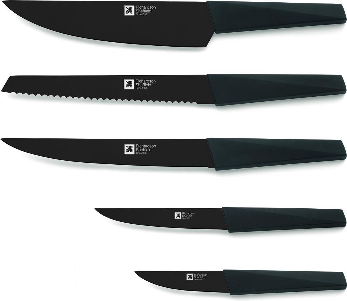 RICHARDSON Sheffield messenblok 5dlg - zwart