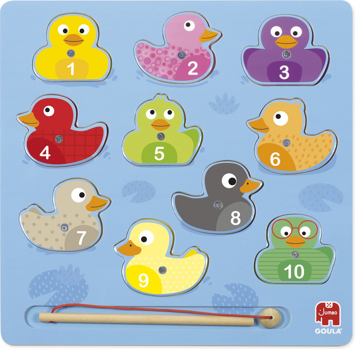 JUMBO Puzzel hout - Magnetische eenden