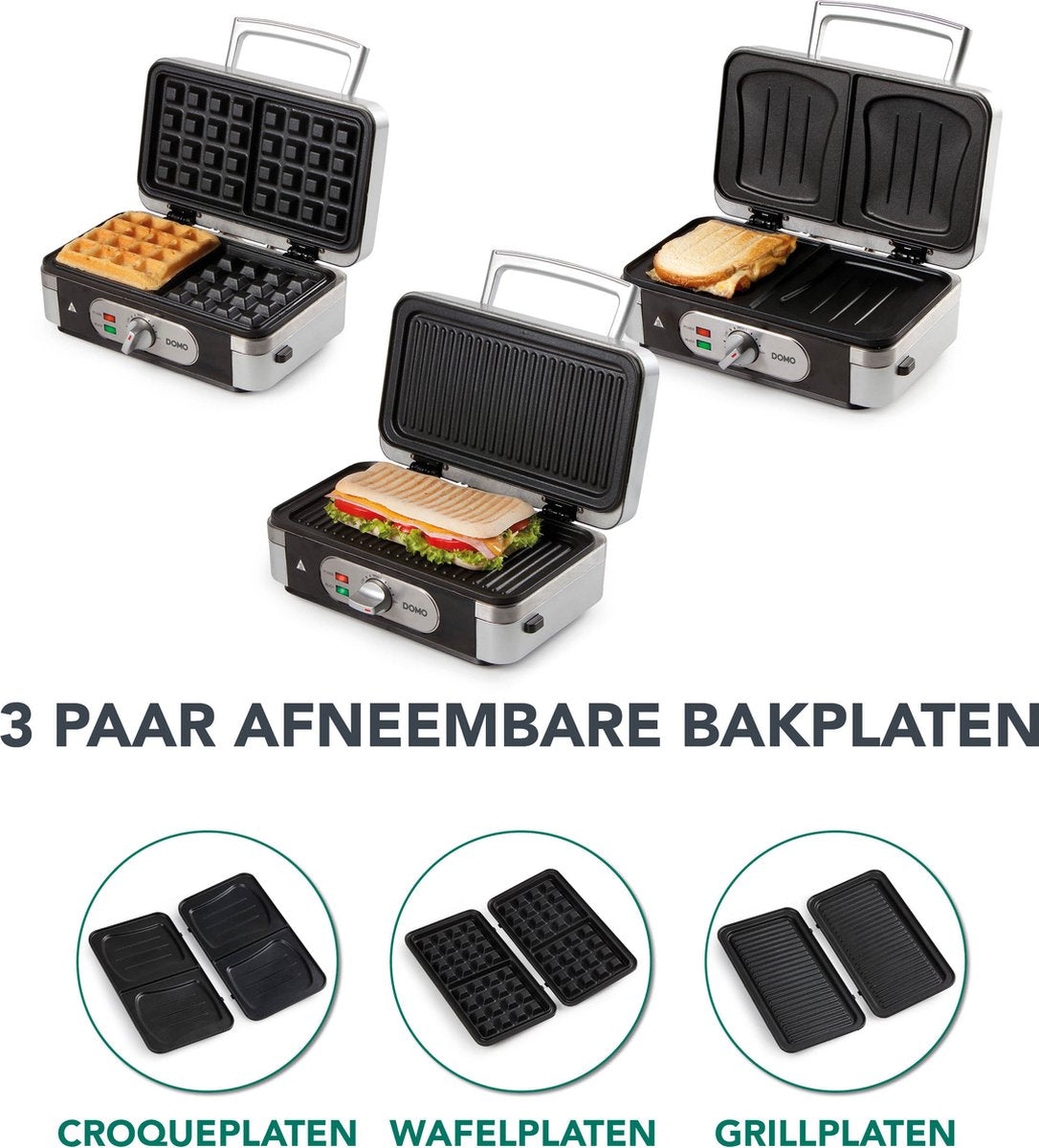 DOMO Snack maker - 3in1