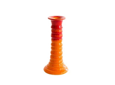 VAL Luis kandelaar H16cm - orange and red
