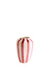 VAL Funky Flower vaasje medium 17cm - pink stripes