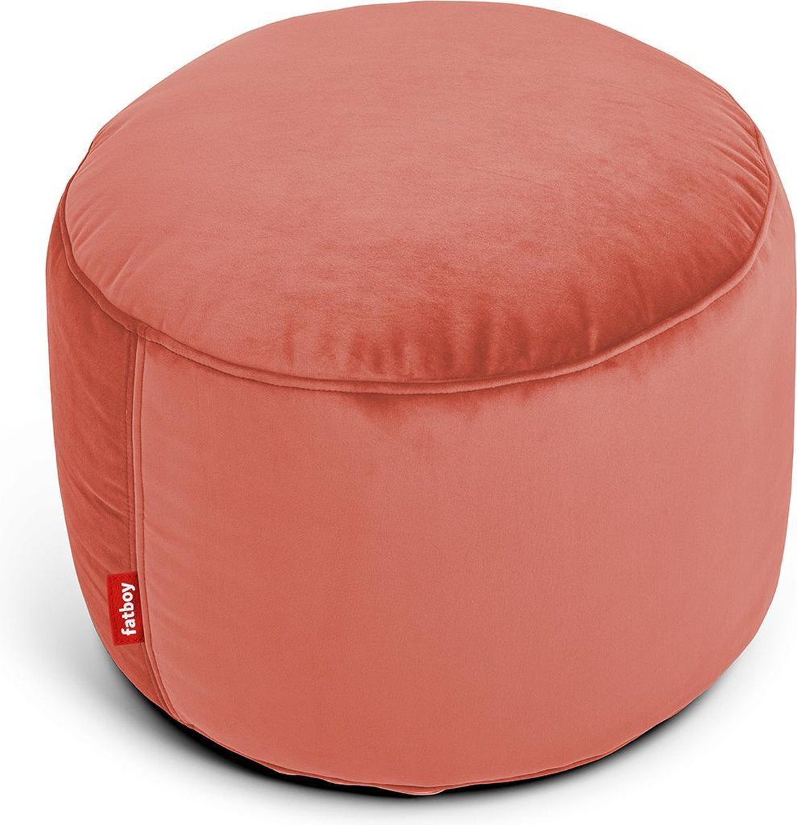FATBOY Point velvet poef - rhubarb