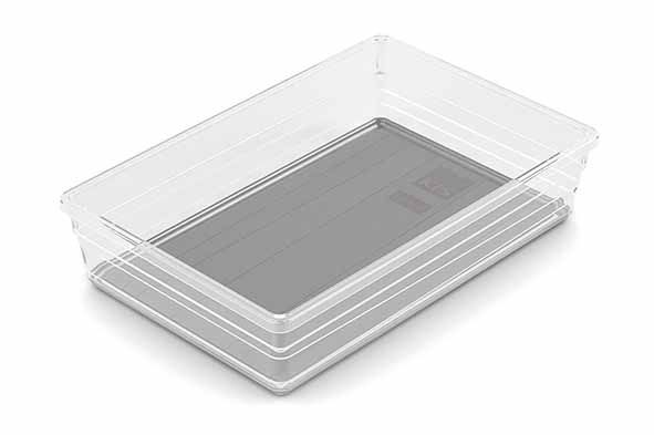 KIS Sistemo 7 organizer - 15x22.5x5cm - transp./ grijs