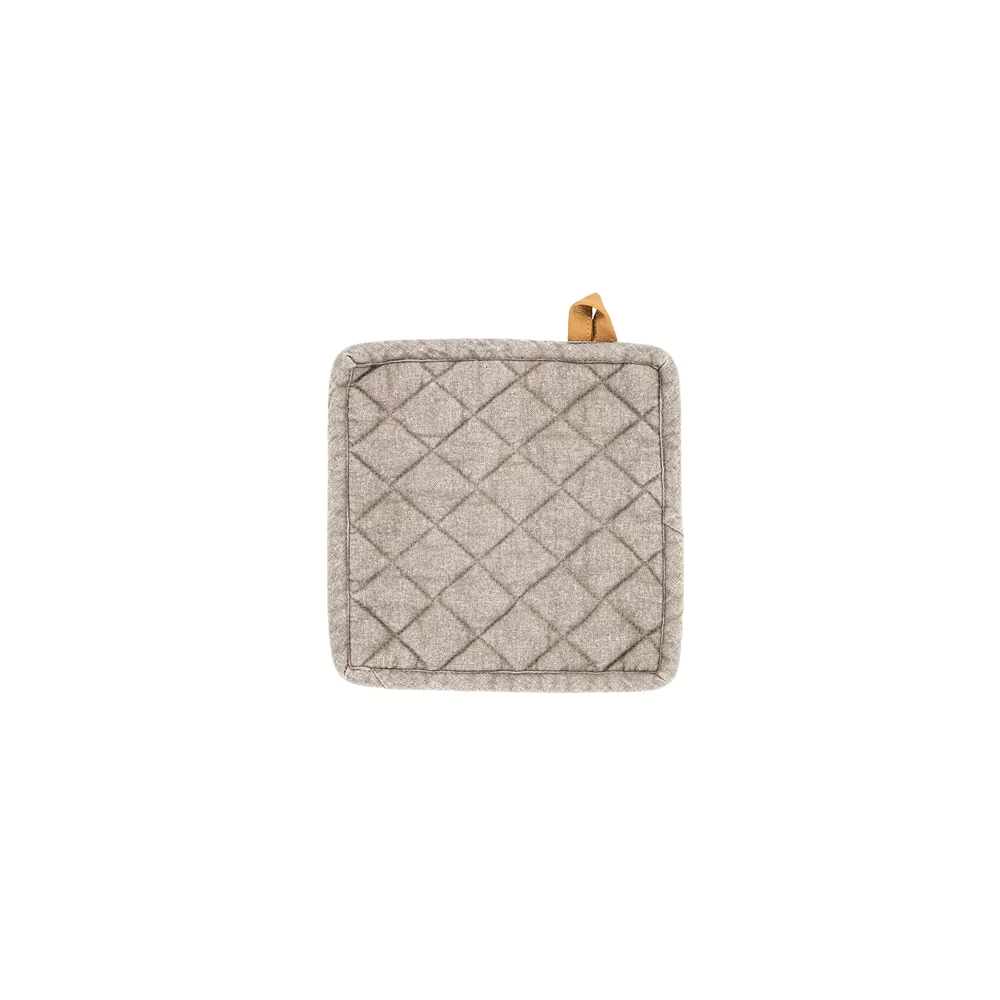 TISECO Myrna pannenlappen 2st.- 20x20cm- taupe