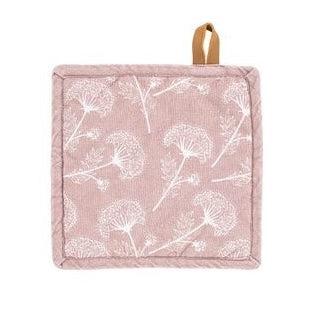 TISECO Myrna pannenlappen 2st.- 20x20cm- floral print roze