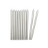 SCRAPCOOKING Kaarsen lang 12cm 12st.- zilver