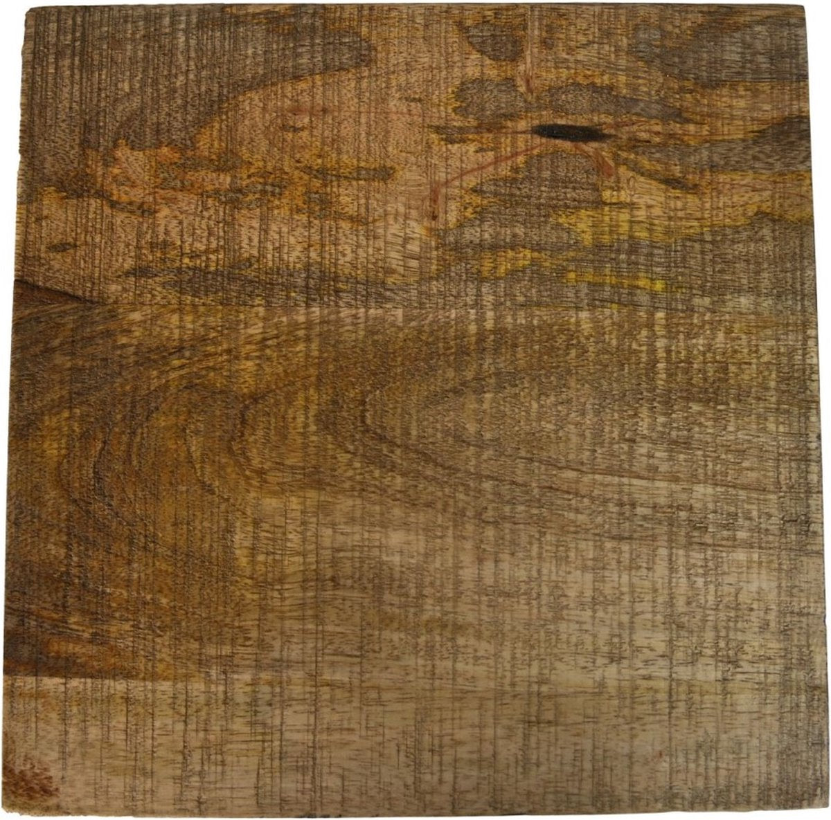 HSM Pilaar plantenstandaard - 25x75cm - mango/ zwart metaal