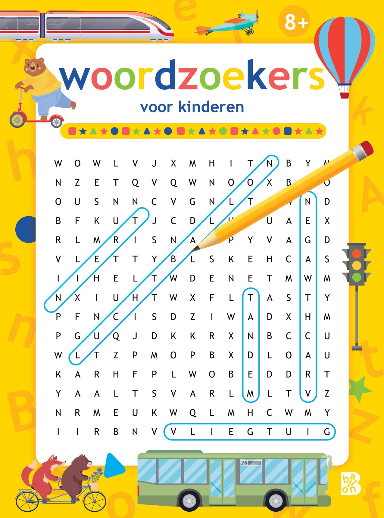 Woordzoekers +8j.