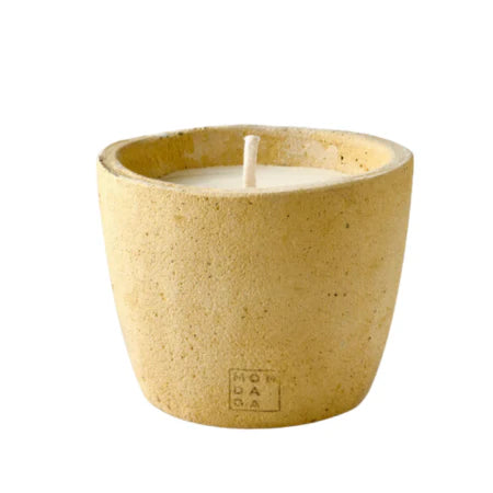 MON DADA Kaars outdoor - M 20x20cm - mustard