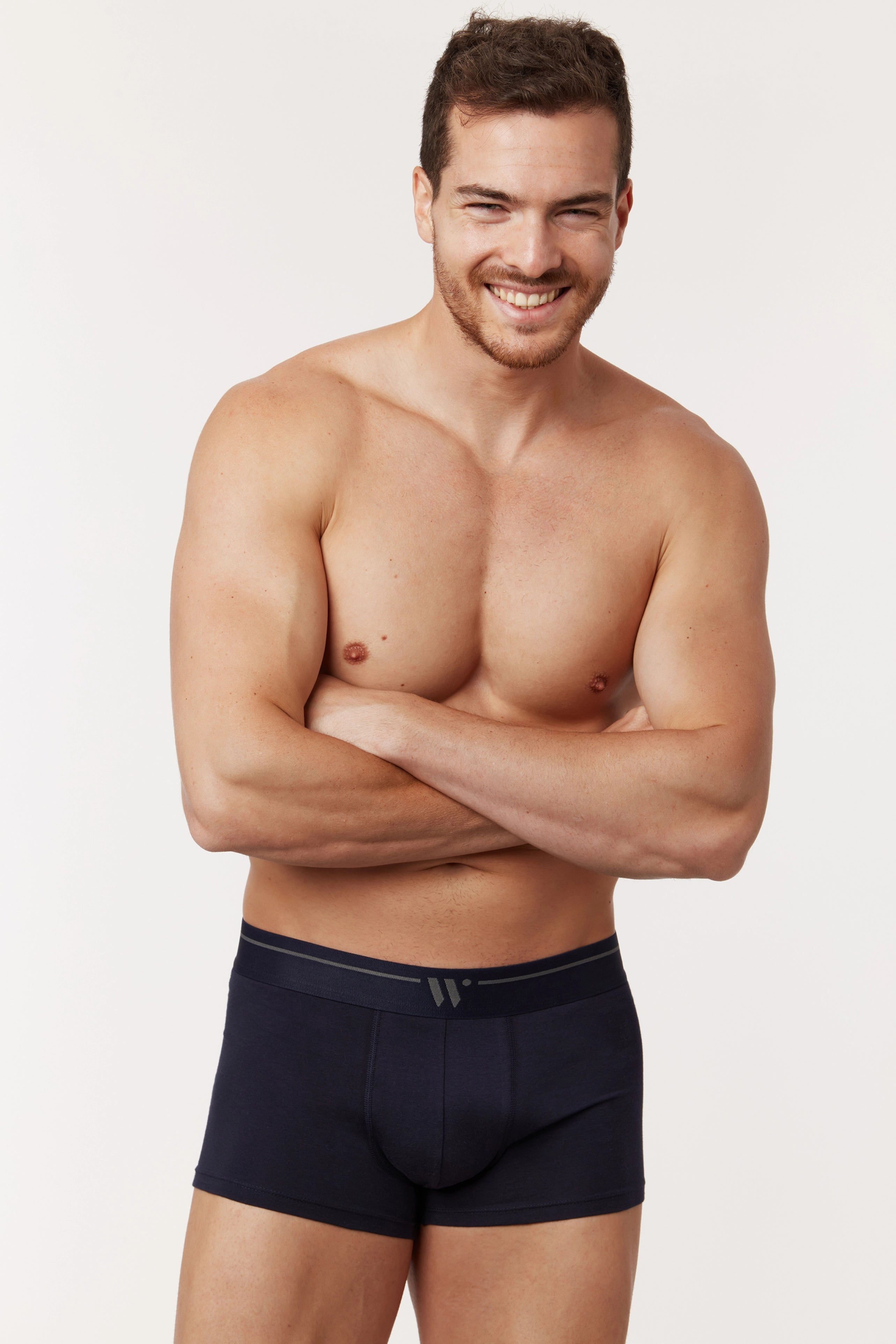 WOODY Heren boxershorts 2st.- marine - L
