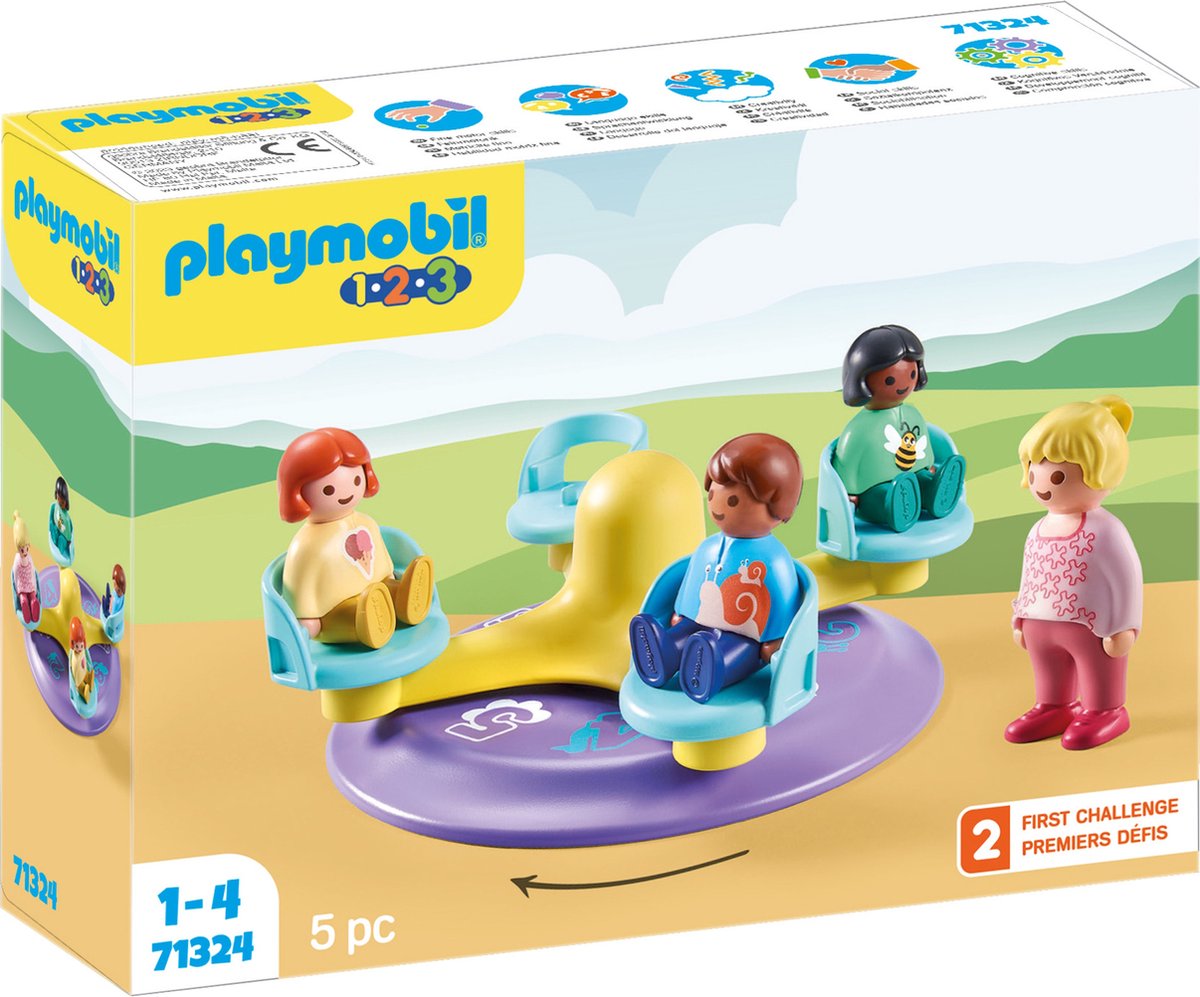 PLAYMOBIL 1.2.3 71324 Kindercarrousel