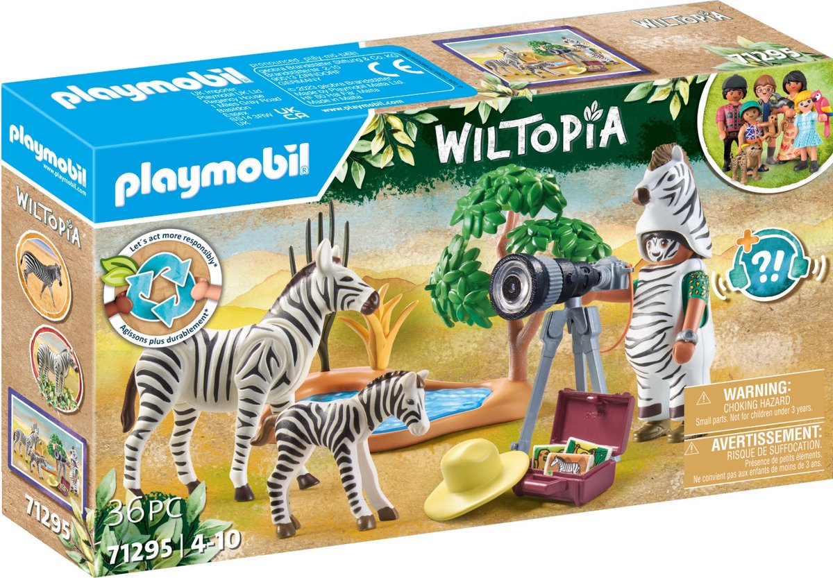 PLAYMOBIL Wiltopia 71295 Onderweg met de dierenfotograaf