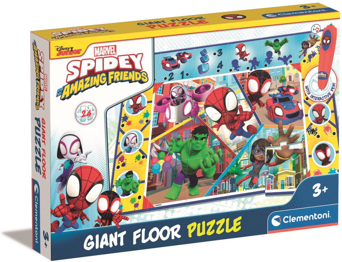 CLEMENTONI Puzzel - Spidey grote vloerpuzzel - 24st.