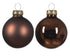 Kerstballen glas glans/mat mix 3.5cm - espresso 16st. espresso