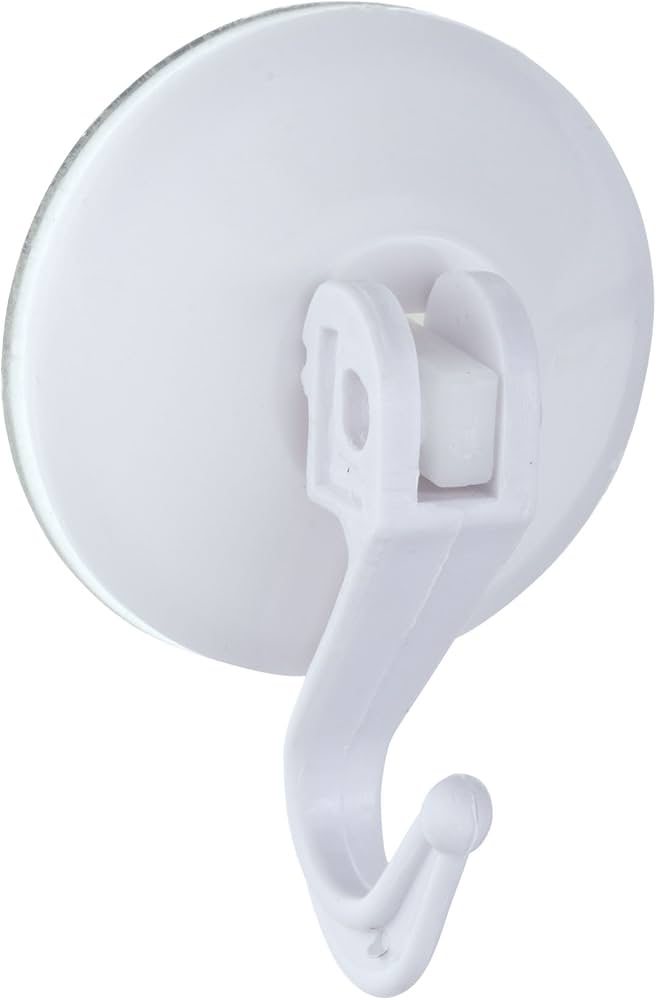 WENKO Zuignaphaak hefboom - wit - 2st