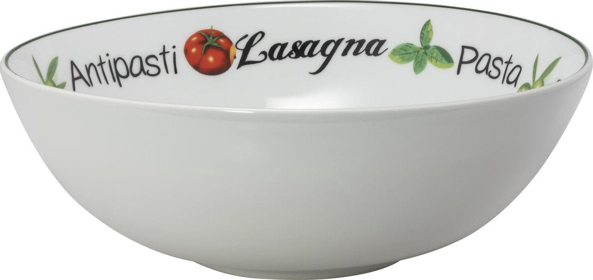 Pastaschaal met pasta print - 30cm
