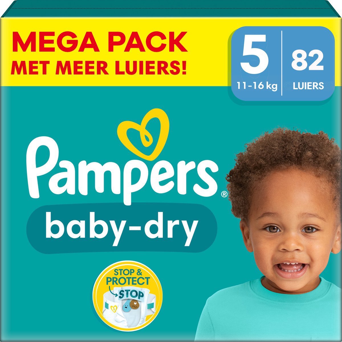 PAMPERS Baby dry 5 - 82st. mega pack