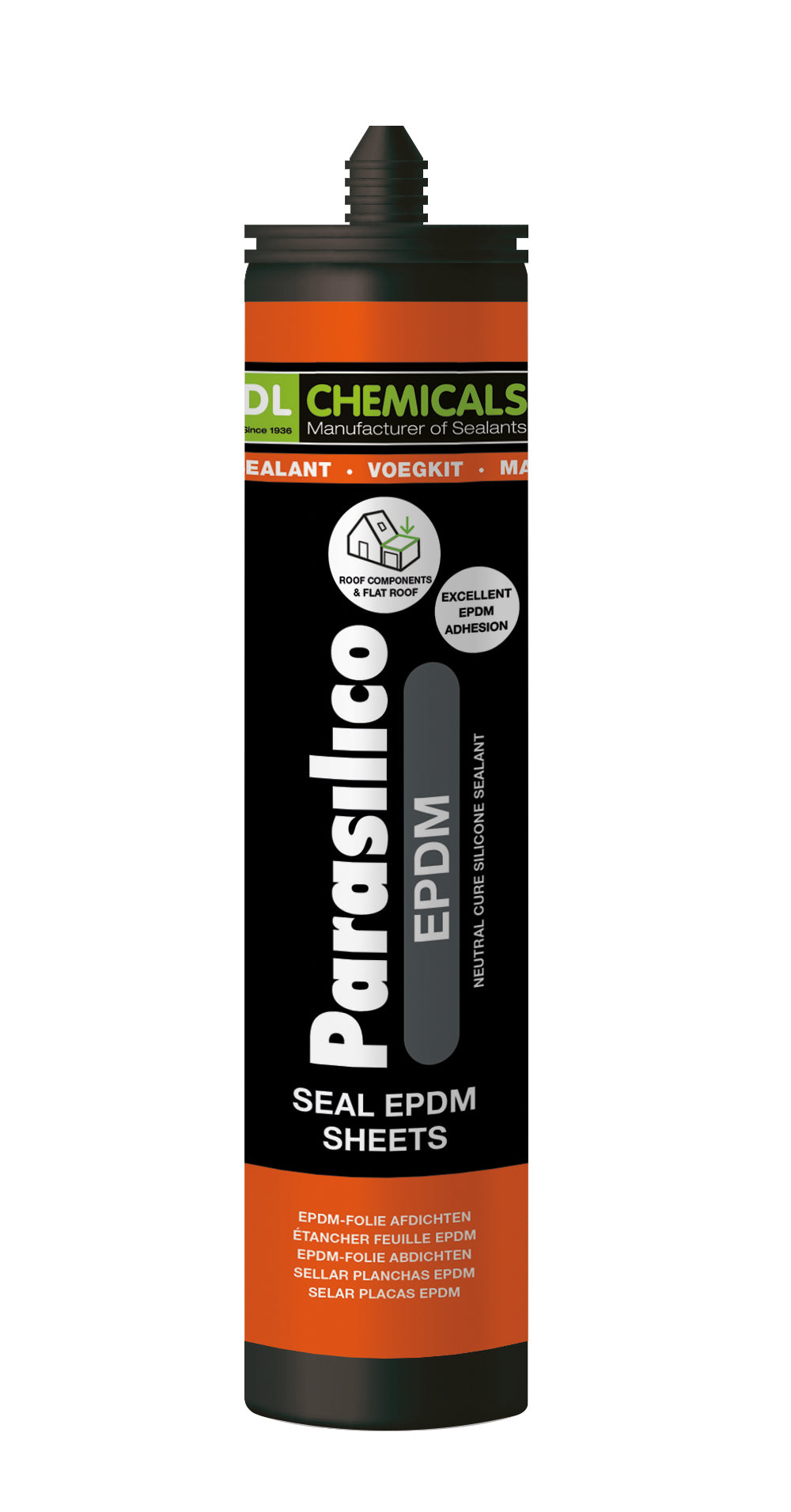 PARASILICO EPDM - RAL9011 - 300ML - grafietzwart      0100159n033464