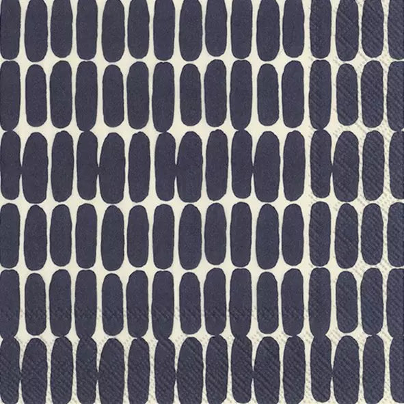 IHR Servetten - 25x25cm - Alku linen zwart          3690302367