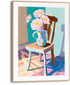 Slim frame wood - 30x40cm - flower chair