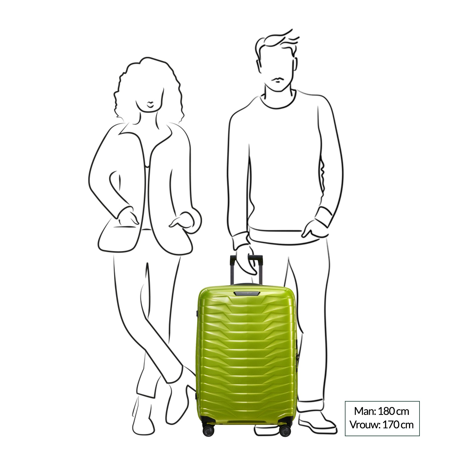 SAMSONITE Proxis spinner 69/25 lime
