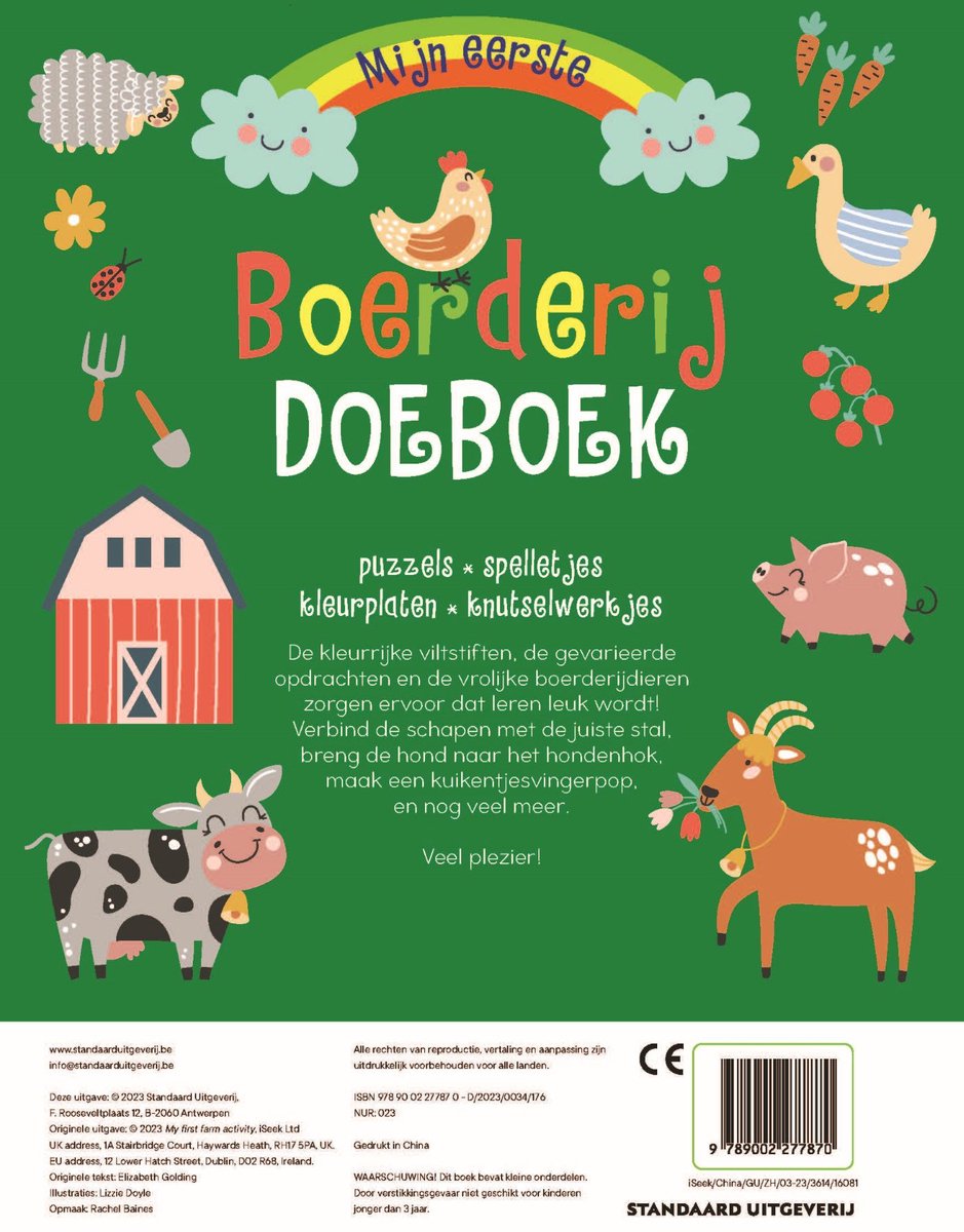 Mijn eerste boederij doeboek met stiften