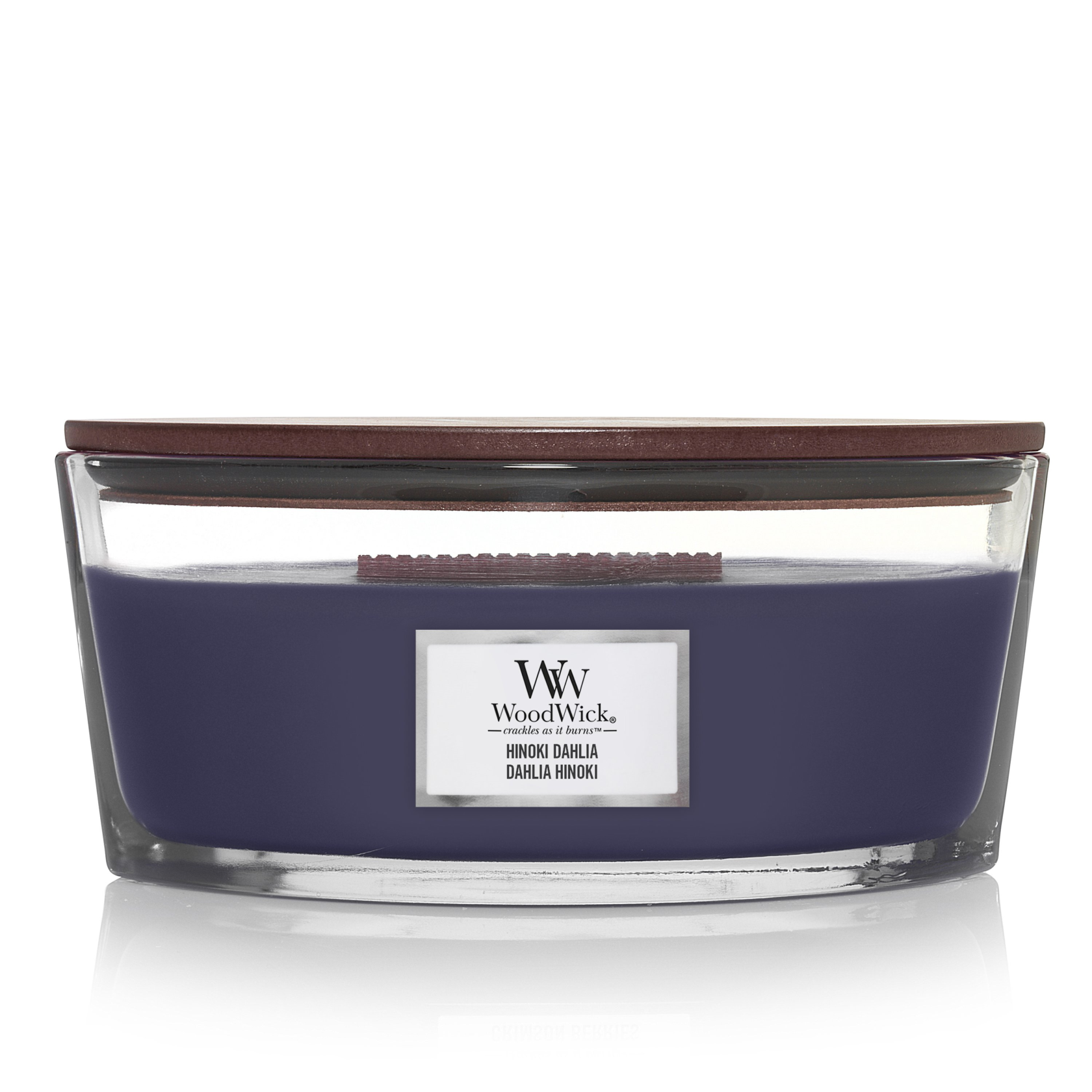 WOODWICK Geurkaars ellipse - hinoki dahlia   TU