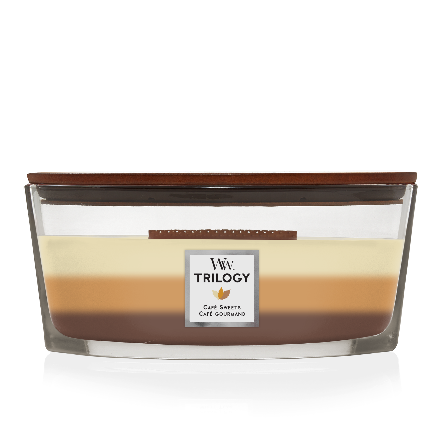 WOODWICK Geurkaars ellipse - trilogy cafe sweets caf� sweets