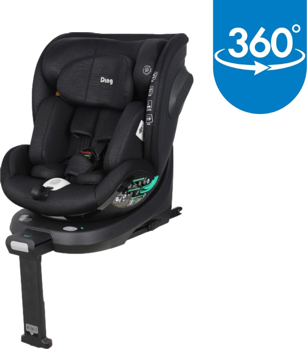 DING Fynn autostoel 360 graden - groep 0 /1/2/3 - zwart