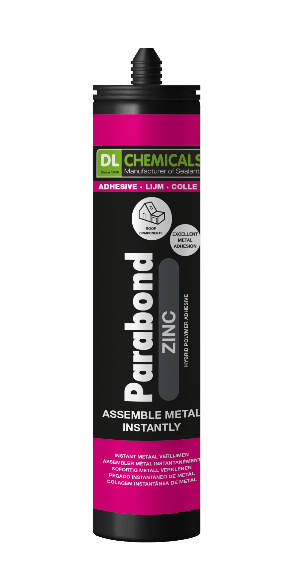 PARABOND Zinc MS polymeren & hybride kitten grijs - 290ml    TU