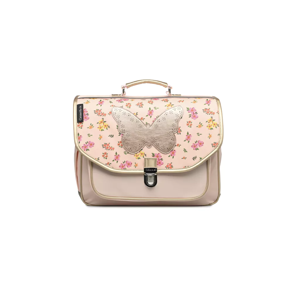 CARAMEL&CIE Schooltas medium - Liberty Butterfly roze
