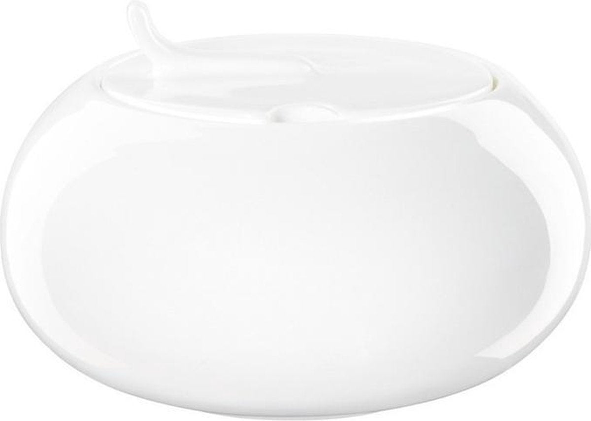 ASA A Table suikerpot + deksel 0.15l Fine Bone China zuiver wit