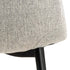 CELIA 4 stoelen - l. grijs Nesia 5 base staal mat zwart  (enkel per 4 verkopen)