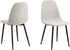 CELIA 4 stoelen - l. grijs Nesia 5 base staal mat zwart  (enkel per 4 verkopen)