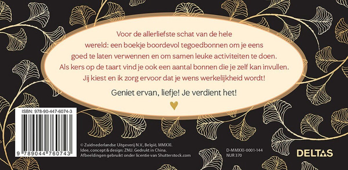 Voor mijn liefste schat - 25 tegoedbonnen