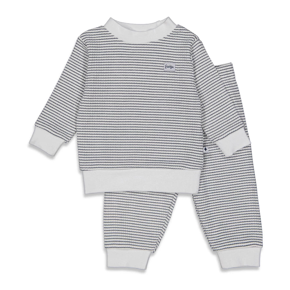 FEETJE Pyjama wafel - marine - 104