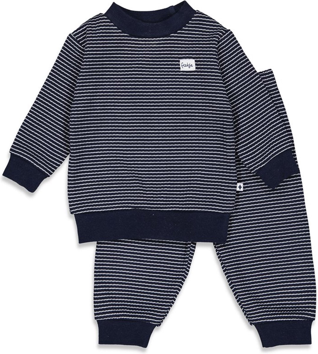 FEETJE Pyjama wafel - royal blauw - 128