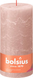 BOLSIUS Stompkaars - 20x10cm - misty pink rustiek