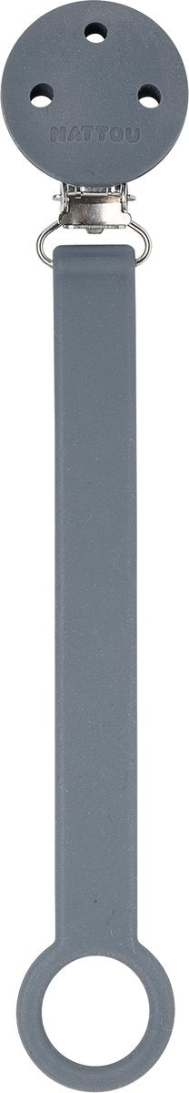 NATTOU Fopspeenhouder silicone - d.grijs
