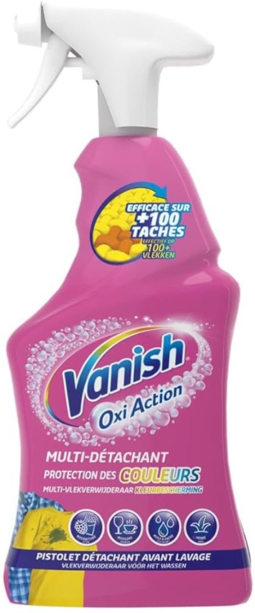 VANISH Spray 750 ml - Oxi Action vlekverwijderaar 4 en 1 vlekverwijderaar
