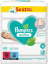 PAMPERS Wipes sensitive - 5x52st.
