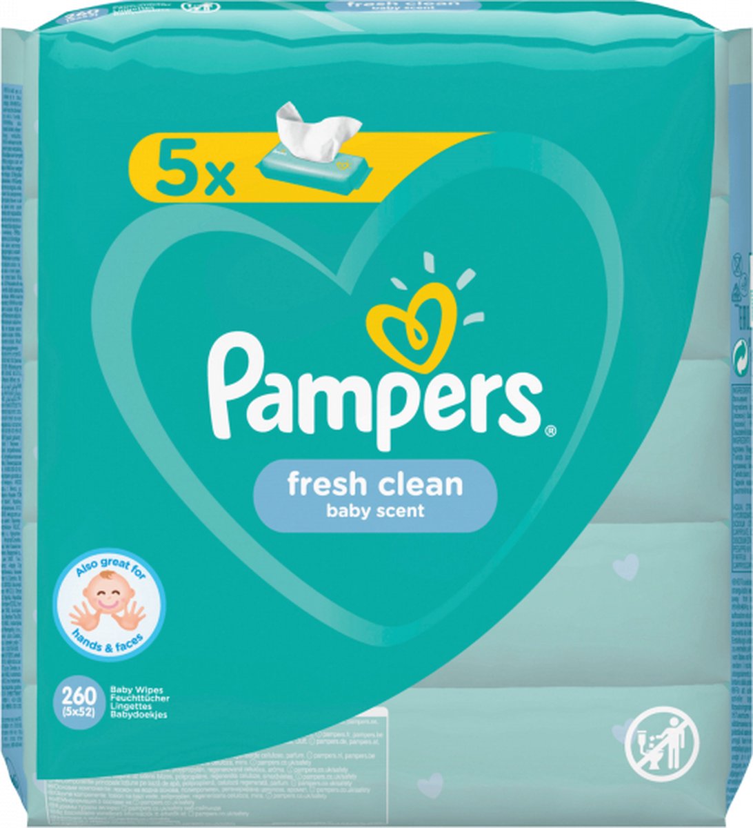PAMPERS Wipes fresh clean - 5x52st.