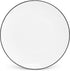 BONBISTRO Basic - Plat bord 24cm - black rim - wit