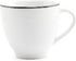 BONBISTRO Basic - Kop 20cl - black rim - wit