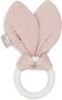 JOLLEIN Bijtring silicone bunny ears - wild rose