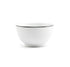 BONBISTRO Black rim - Kom 14x8cm - wit